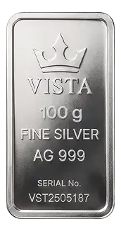 شمش نقره ۱۰۰ گرمی